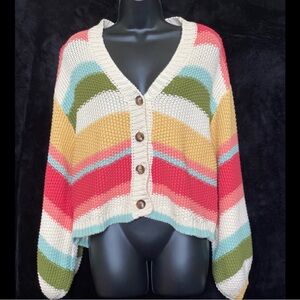 Show Me Your Mumu Multicolored Sweater, SZ Small